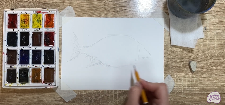 Рисуем Лещ