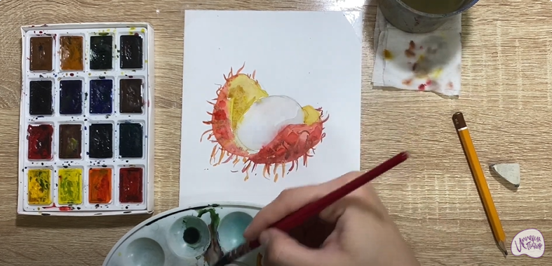 Рисуем Рамбутан