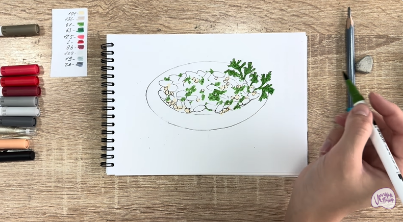 Рисуем Лобио по-грузински