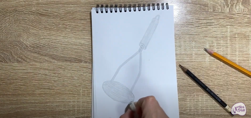 Рисуем Пресс для картофеля