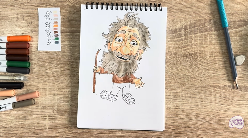 Рисуем Нафаня из фильма "Домовёнок Кузя"