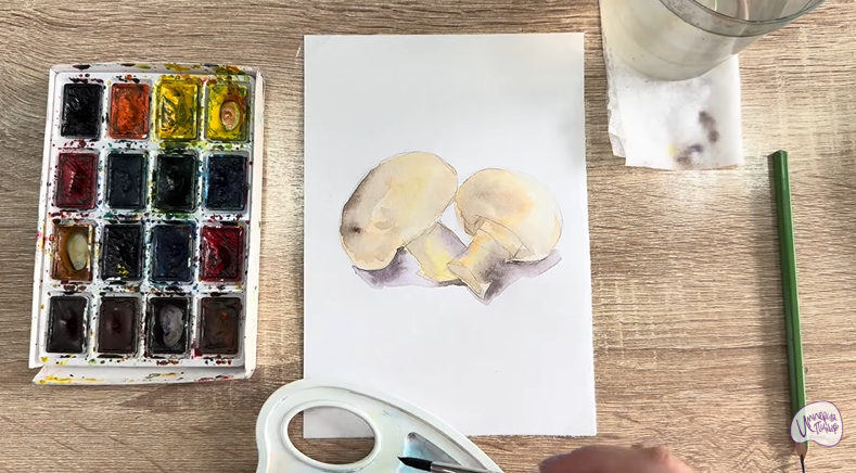 Рисуем Шампиньоны