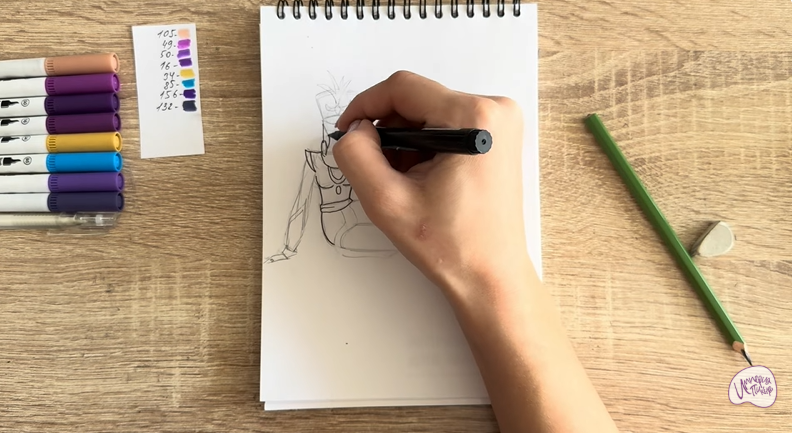 Рисуем Шамаханская Царица из "Три богатыря"