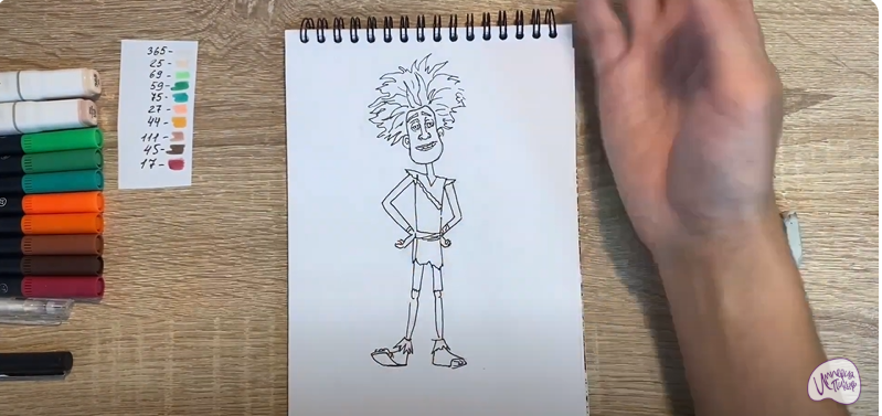 Рисуем Маракуда из мультфильма "Маракуда"