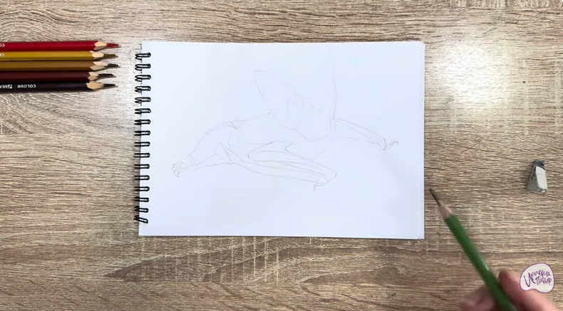 Рисуем Бурый ушан