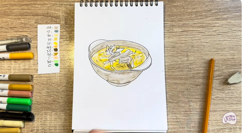 Рисуем Рассольник