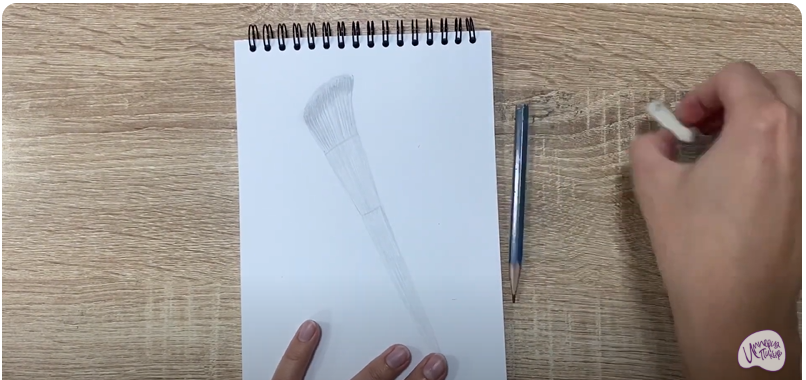 Рисуем Кисть для румян