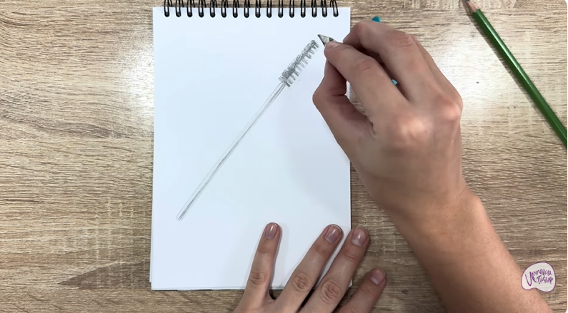 Рисуем Щеточка для бровей
