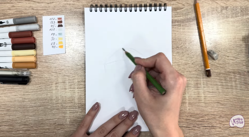 Рисуем Кекс "Зебра"