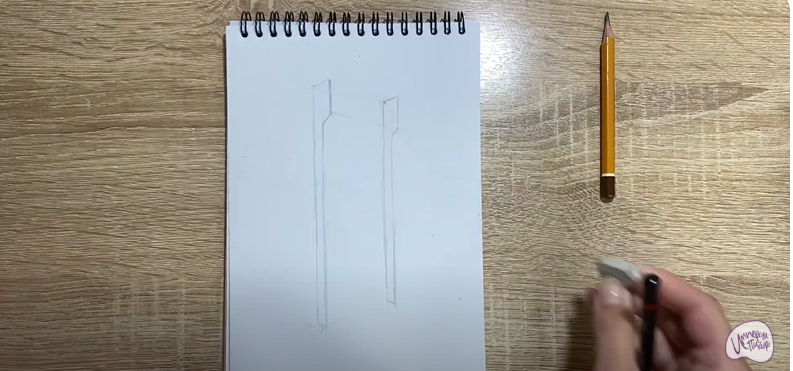 Рисуем Гимнастическая стенка