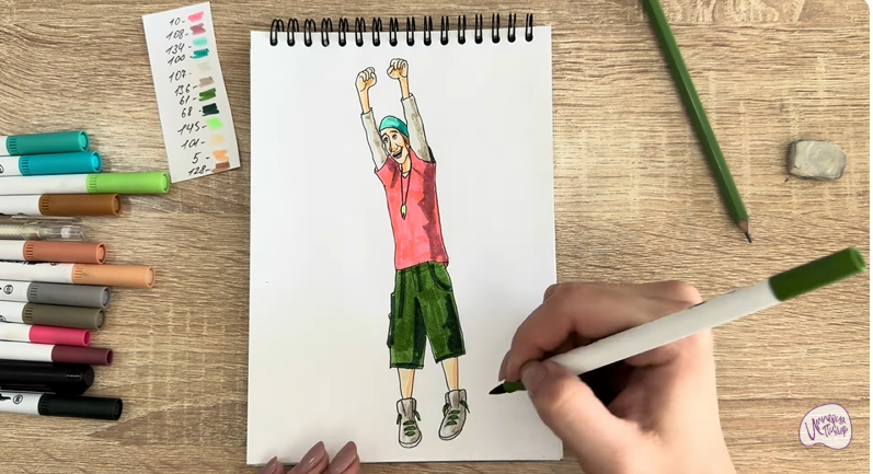 Рисуем Фред из "Город героев"