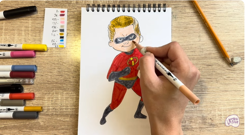 Рисуем Шастик Парр из "Суперсемейка"