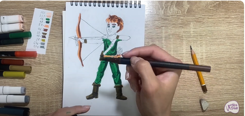 Рисуем Лучник
