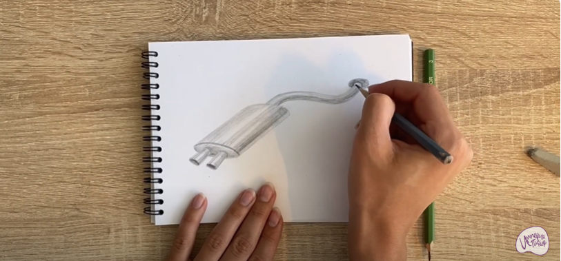 Рисуем Глушитель