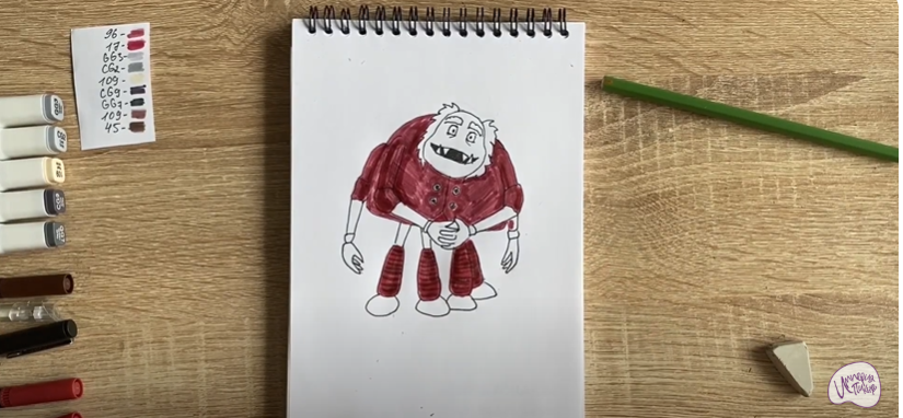 Рисуем Шнюк из "Лунтика"