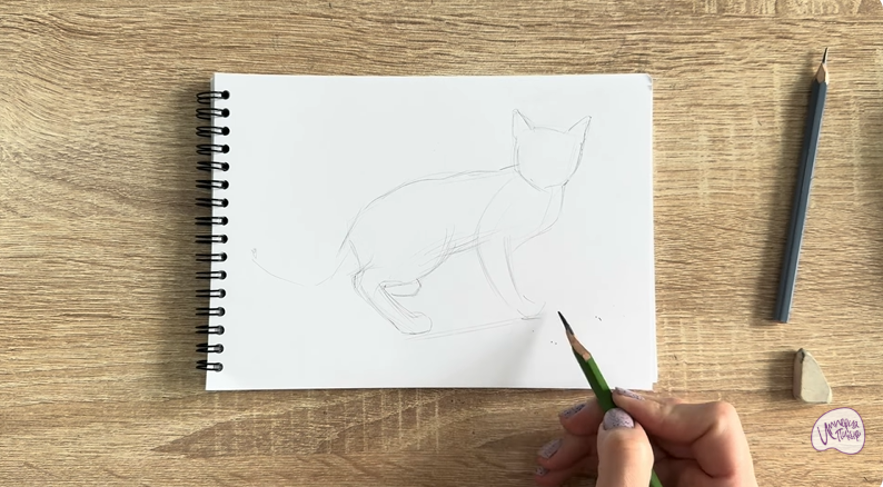 Рисуем Бомбейская кошка