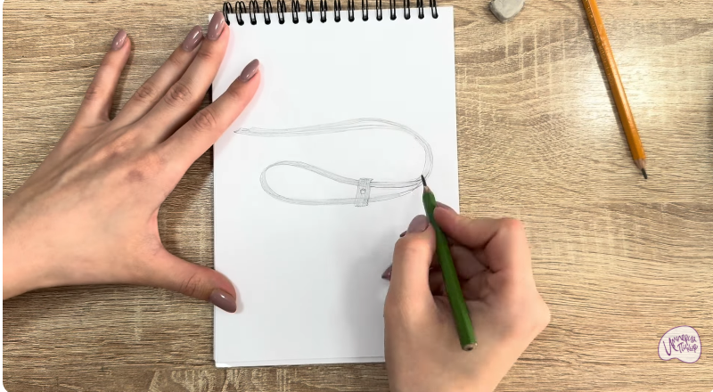 Рисуем Застежка-шнур