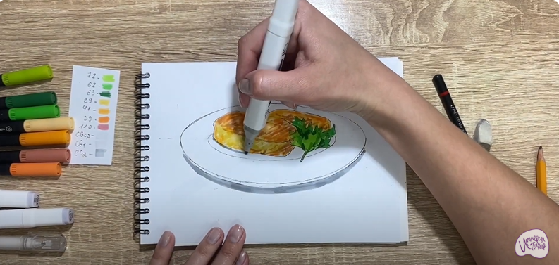 Рисуем Картофельные зразы