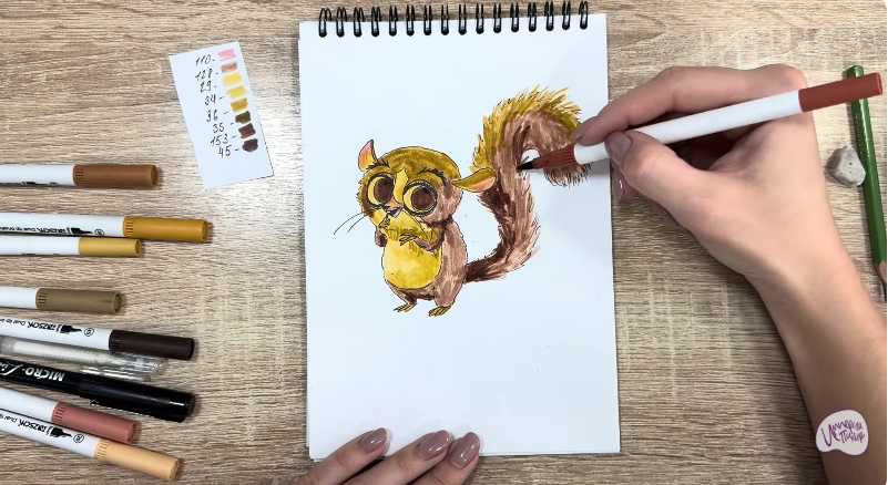 Рисуем Морт из "Мадагаскар"