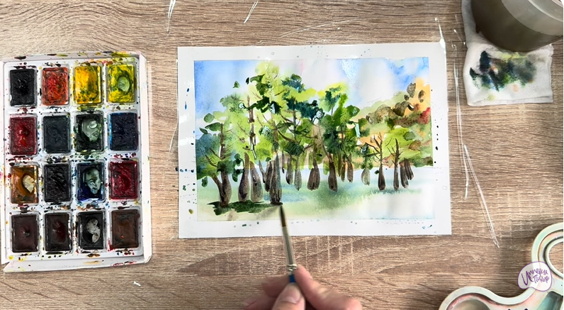 Рисуем Озеро Сукко