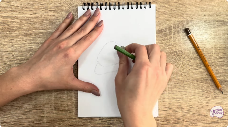 Рисуем Заколка-краб