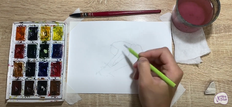 Рисуем Аскокорине торфяная