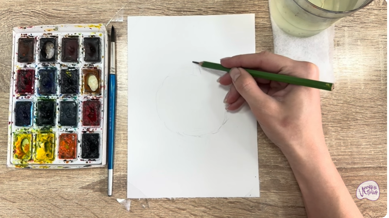 Рисуем Сахарное яблоко