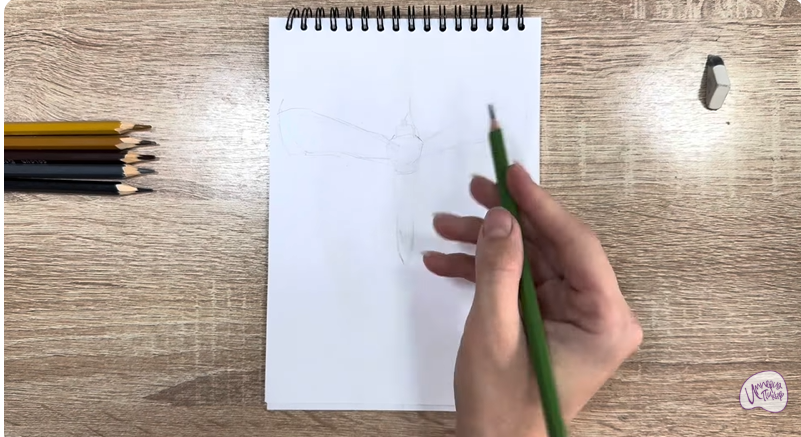 Рисуем Огнёвка зерновая