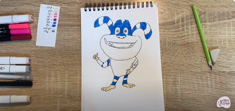 Рисуем Ози из "Финник"