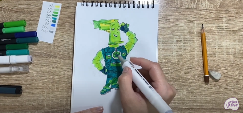 Рисуем Папус из "Фиксики"