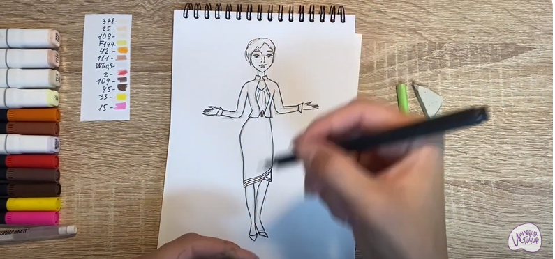 Рисуем Марлен из "Царевны"