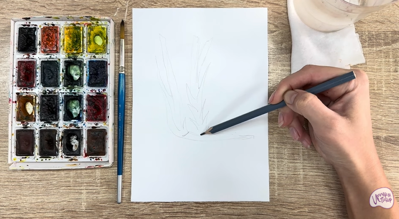 Рисуем Аир болотный