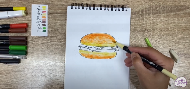 Рисуем Чизбургер