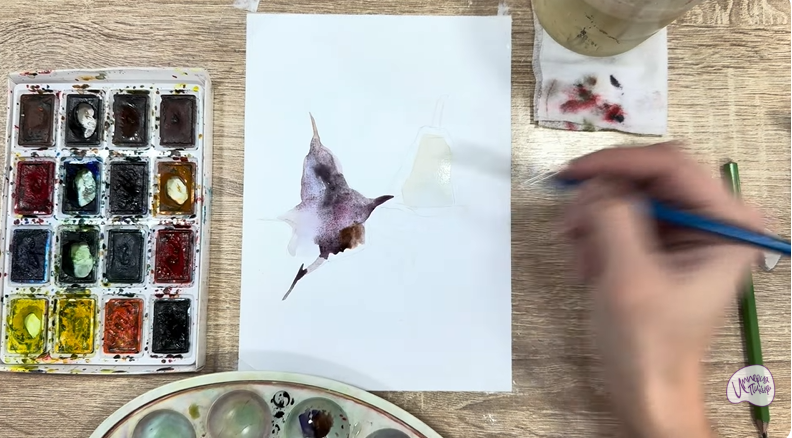 Рисуем Водяной орех