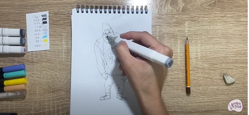 Рисуем Джинни из "Зверопой"