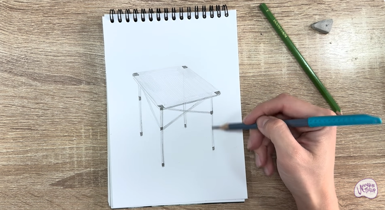 Рисуем Походный стол