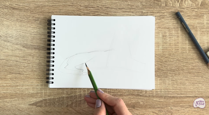 Рисуем Ориентальная кошка