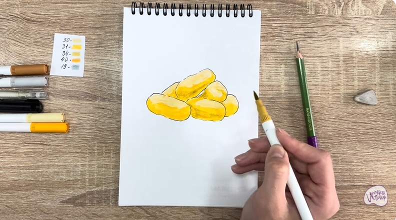 Рисуем Кукурузные палочки