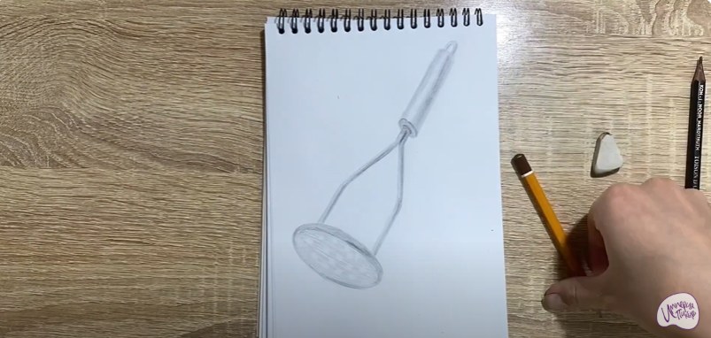 Рисуем Пресс для картофеля
