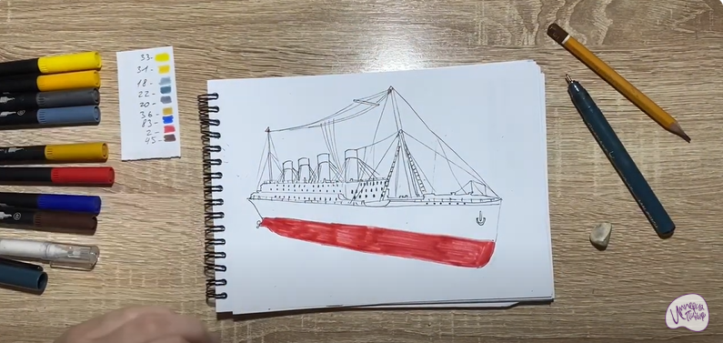 Рисуем Титаник