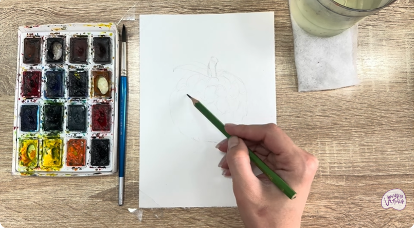 Рисуем Сахарное яблоко