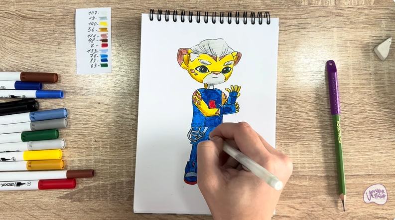 Рисуем Стар Нави из "Джи-Джи Бонд"