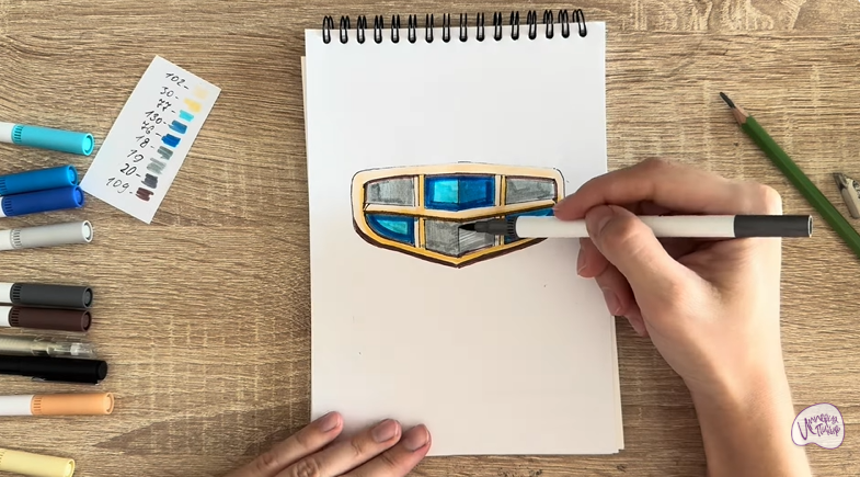 Рисуем Лого GEELY