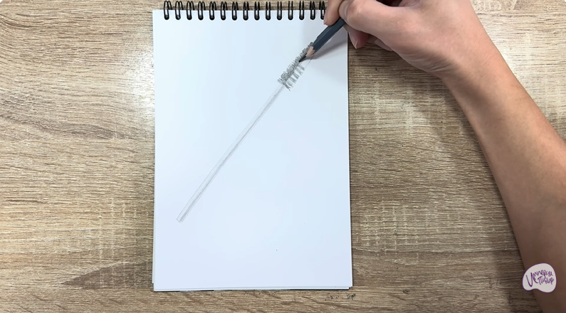 Рисуем Щеточка для бровей