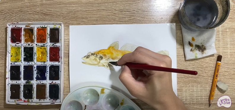 Рисуем Рыба "Бычок"