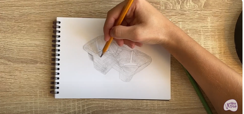 Рисуем Держатель для стаканов