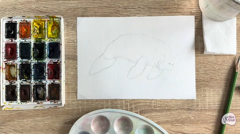 Рисуем Дюгонь