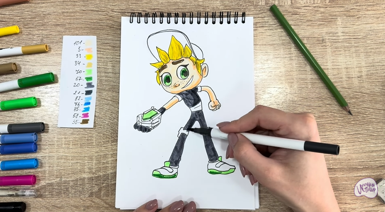 Рисуем Тимми из "Живой гараж"