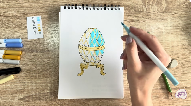 Рисуем Яйцо Фаберже