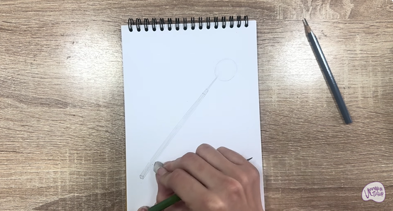 Рисуем Стоматологическое зеркало